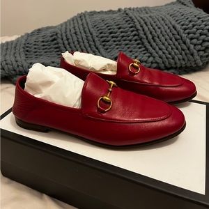 Gucci Brixton red loafers size 37 IT